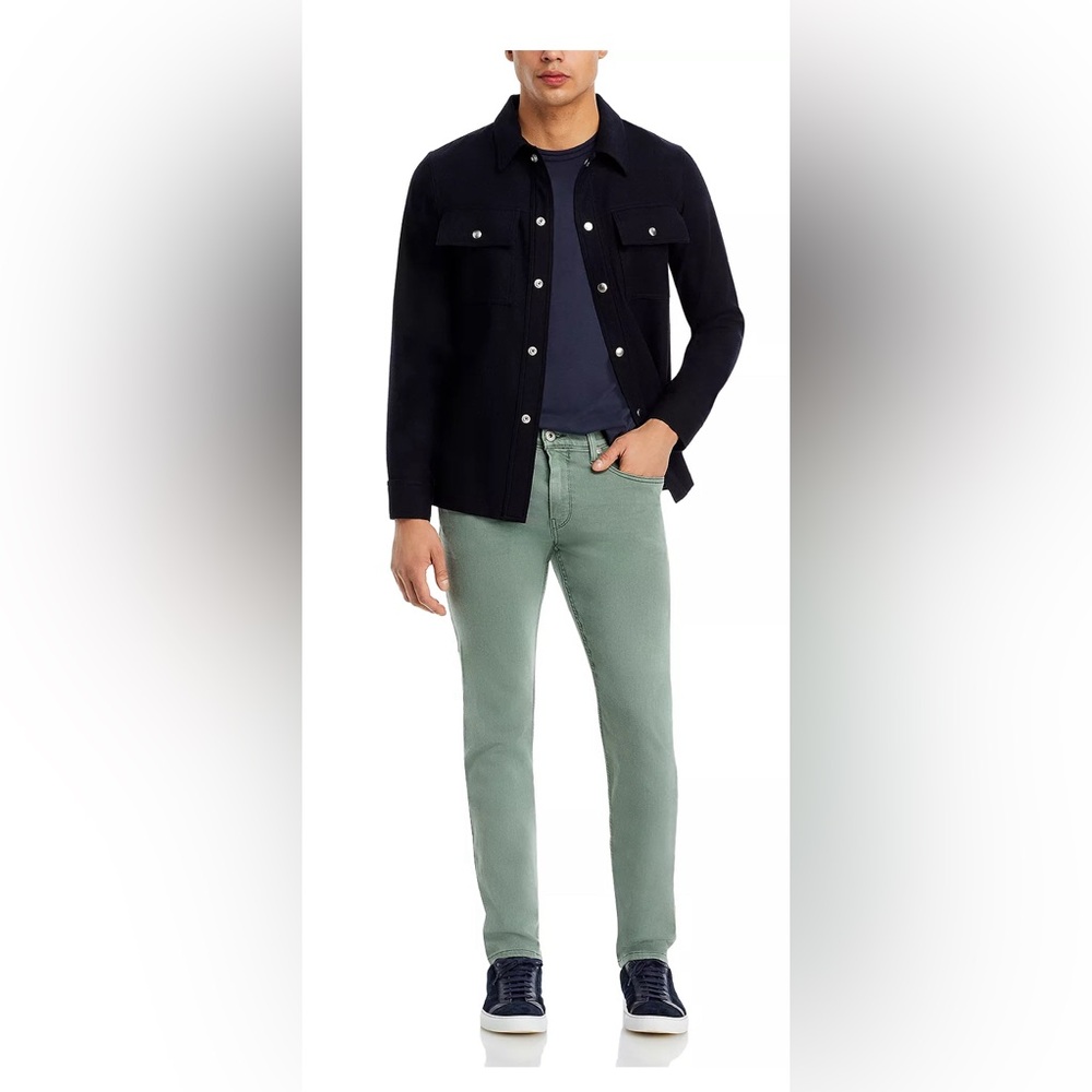 Paige Slim Fit Lennox Jeans - vintage foggy forest